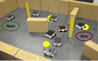 A Dynamic Safety Shield for Safe and Efficient Reinforcement Learning of Navigation Tasks